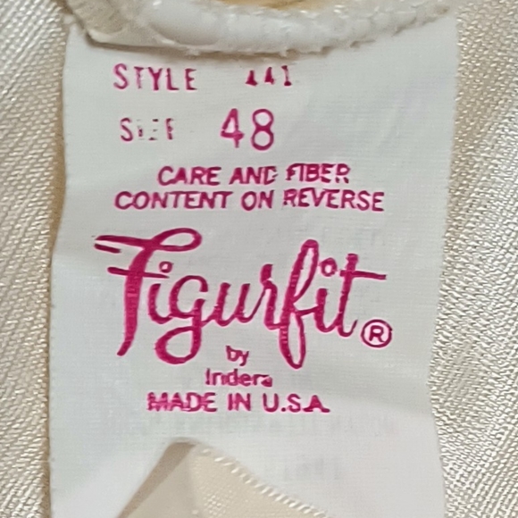 Vintage Figure Fit by Indera slip dress size 48. Made by INDERO. - Picture 3 of 5